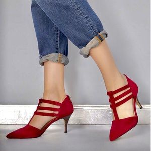 RED HIGH HEELS SOLE SOCIETY SOLESOCIETY